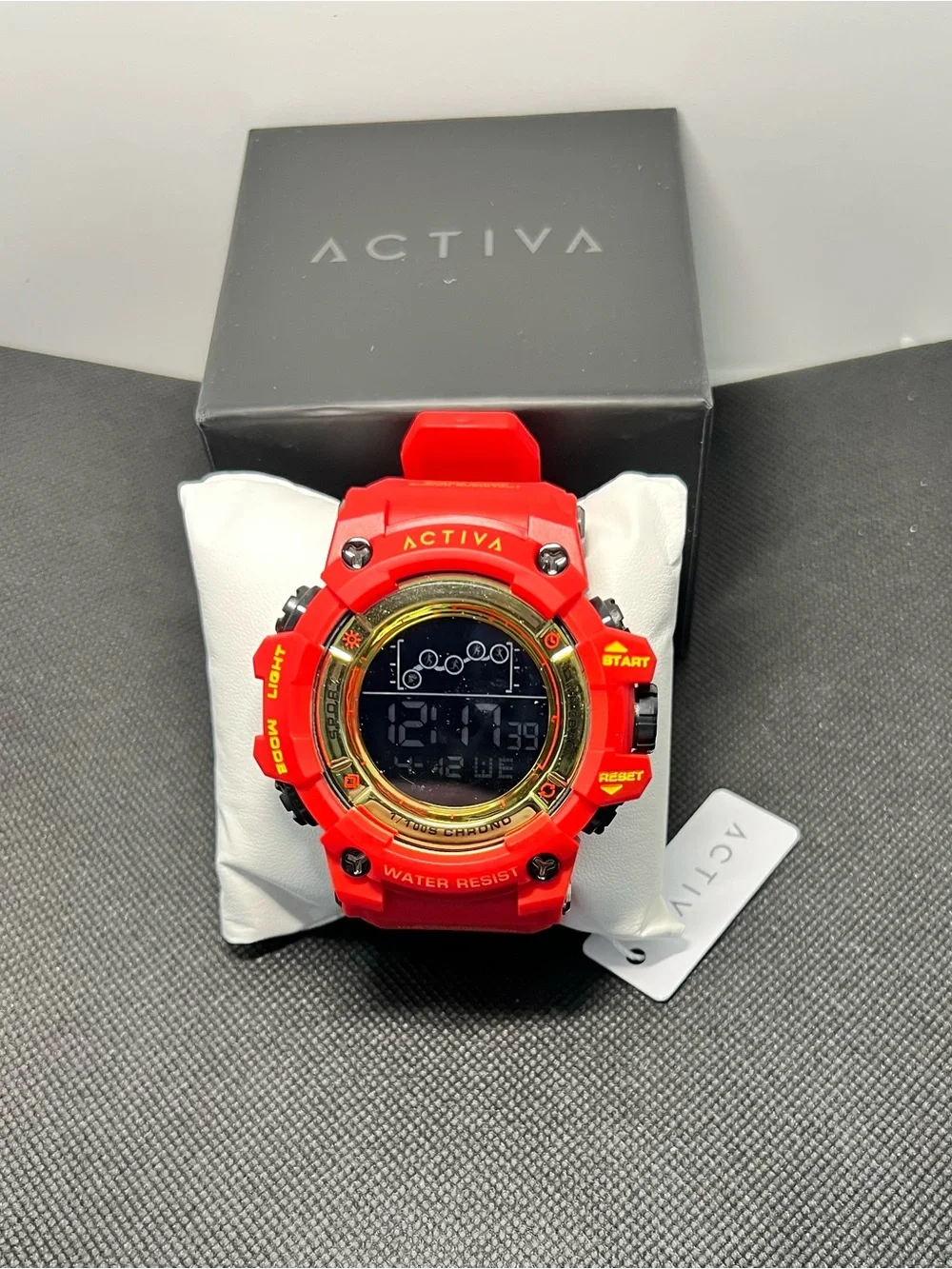 Invicta Red and Gold Digital Sports Watch